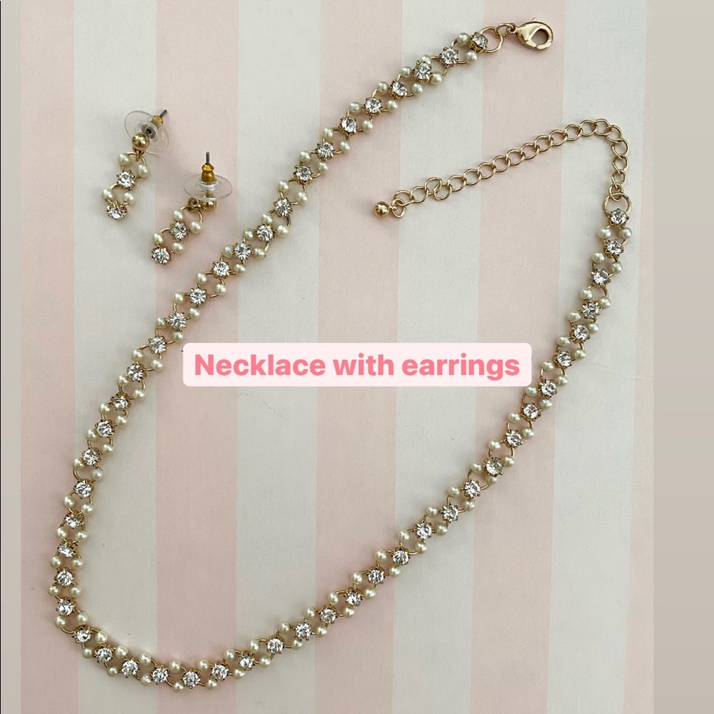 Necklace with earrings